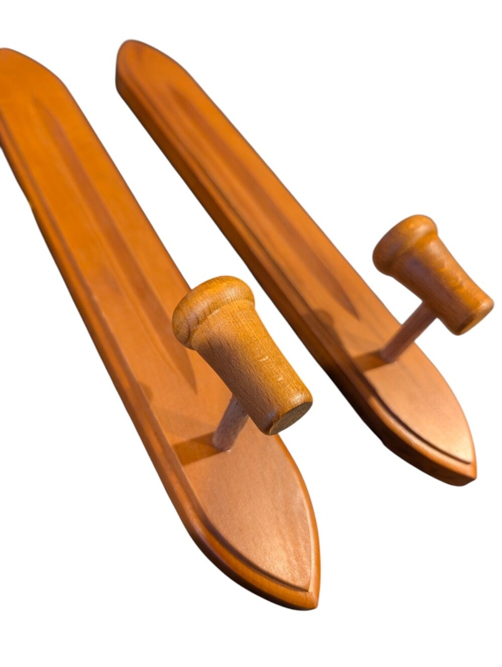 2 Vintage Homco Wooden, Wall Candle Sconce Holders. Honey Wood Tone